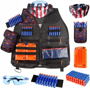 Akcesoria Do Nerf Kamizelka 30 Strzałek Okulary