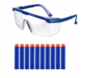 Okulary Ochronne + Gratis Strzałki Do Nerf