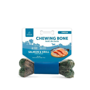 Pokusa Chewing bone OMEGA 12cm  kość do żucia z dodatkiem łososia