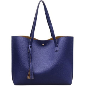 Torebka damska SHOPPER DUŻA POJEMNA shopper - GRANATOWA