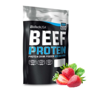 Odżywka Białkowa Wołowa BioTechUSA Beef Protein 500g Truskawka