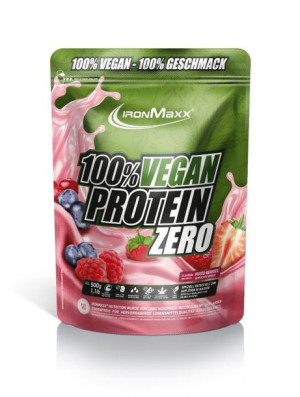 100% Vegan Protein Zero- Białko wegańskie 500g Owocowy