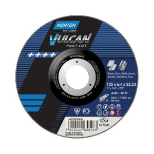 Tarcza do szlifowania metali 125x6,4x22 mm, Norton A30P