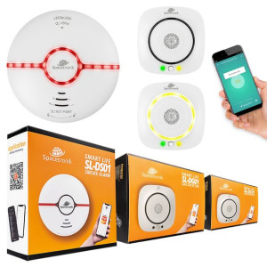 Zestaw Czujnik Dymu, Gazu, Czadu Tuya WiFi Smart Home SL-DZ-CDG01