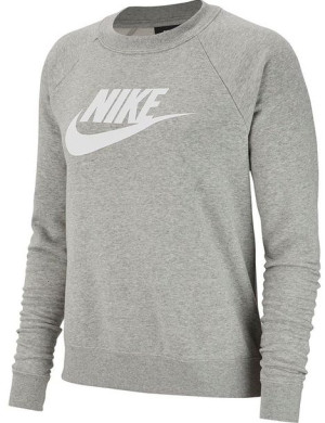 Bluza damska Nike Essentials Crew FLC HBR szara BV4112 063