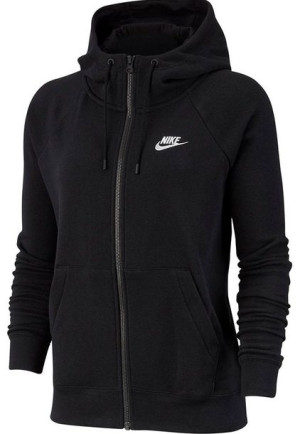 Bluza damska Nike Essentials Hoodie FZ FLC czarna BV4122 010