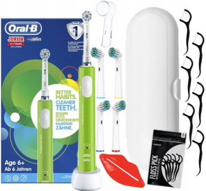 Elektryczna Szczoteczka Oral-b Junior + Dodatki