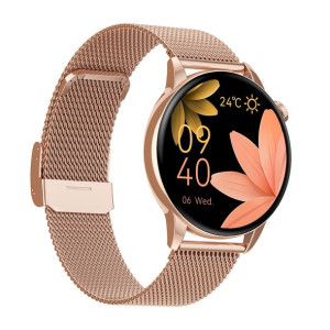 Smartwatch damski SAYBERG złoty na złotej bransolecie