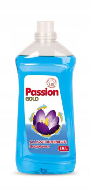 Niemiecki Płyn Do Podłóg Passion Gold 1,5l Niebieski