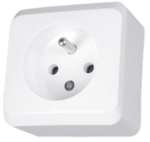 Prima Gniazdo pojedyncze z/u 16A IP20 białe GWN-130P WDE001030 Schneider