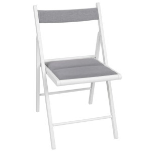 TERJE Białe składane krzesło, wyściełane siedzisko IKEA