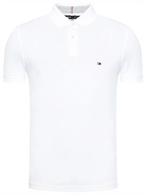 Koszulka polo męska biała TOMMY HILFIGER - XXL