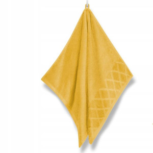 Musztardowy Chłonny Ręcznik 30x30 Silky 500 Gsm
