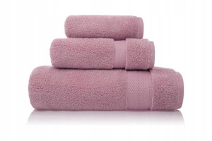 Pudrowy Ręcznik z Egipskiej Bawełny 70x140 500g/m2
