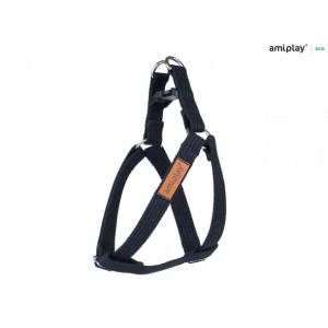 Amiplay Szelki Regulowane Cotton Czarne Rozmiar L