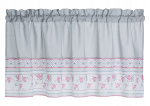 Szara Zazdrostka Firanka Do Kuchni 30x150 Village