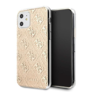 Guess Guhcn61pcu4glgo Iphone 11 Złoty/gold Hard Case 4g Glitter