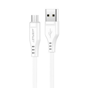 Acefast Kabel Usb - Micro Usb 1,2m, 2,4a Biały (c3-09 White)