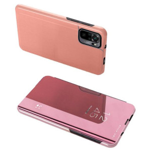 Clear View Case Futerał Etui Z Klapką Poco M4 Pro 5g Różowy