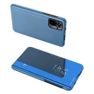 Clear View Case Futerał Etui Z Klapką Poco M4 Pro 5g Niebieski
