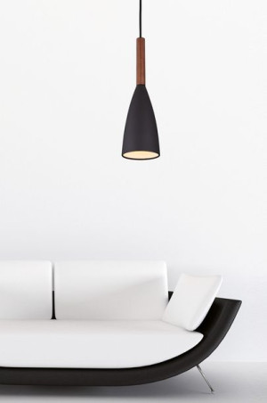 Maxlight P0146 Lampa Wisząca Soft 1 Czarna