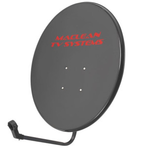 Antena satelitarna Maclean TV System, stal fosforowana, grafit, 90cm, MCTV-