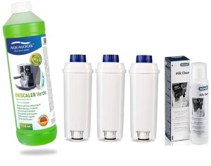 Zestaw Do Delonghi AL-S002 3szt, Odkamieniacz Verde 750ml 1szt, Milk Cleane