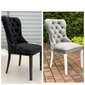 Krzesło madame krzesło z kołatką krzesło chesterfield pikowane krzesło
