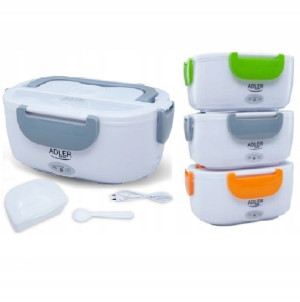 Lunchbox Podgrzewany Pojemnik Adler 4474 3 Kolory
