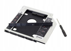 Kieszeń Na Dysk 2,5'' Hdd Sdd 9,5mm Sata Aluminium