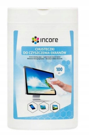 Chusteczki do ekranów LCD monitorów szkła małe