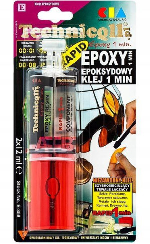 Klej Epoxy bezbarwny 2x12ml Technicoll