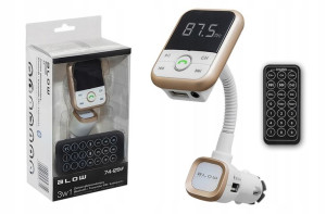 Transmiter Fm Zestaw Głośnomówiący Bluetooth Mp3