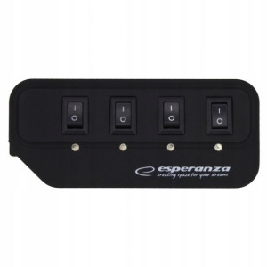 Rozgałęziacz Hub 4 Usb 2.0 Esperanza Z Włącznikami