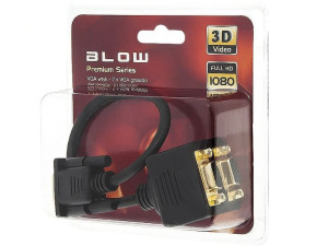 Rozgałęziacz Wtyk Vga - 2x Gniazdo Vga Blow