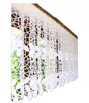 Zazdrostka Gipiura Biała Firanka Do Kuchni 90 cm