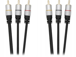 Przyłącze Kabel 3xrca 3xrca Silver 1m