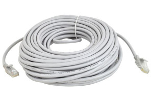 Kabel Sieciowy Lan Rj45 Ethernet Utp 15m Szary Waw