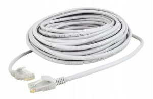 Kabel Sieciowy Lan Rj45 Ethernet Utp 10m Szary Waw
