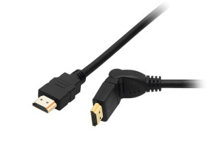 Przyłącze Hdmi 1,5m Kątowe Skręcane 360 Hd 1080
