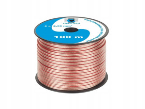 Przewód Kabel Głośnikowy 2x2,5mm Cca Szpula 100m