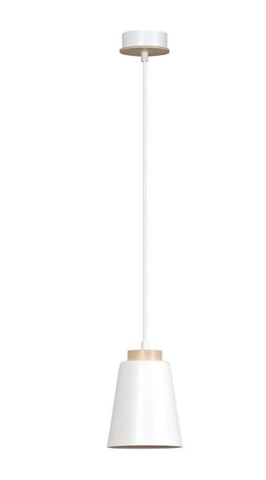 Bolero lampa wisząca 1-punktowa biała 443/1 Emibig