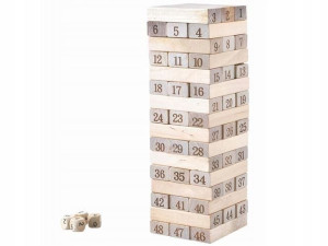 Jenga Drewniana Wieża Klocki Gra Zręcznościowa