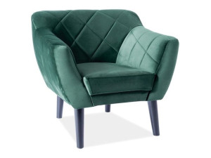 Fotel Karo 1 Velvet Kolor Zielony Bluvel 78 / Wenge