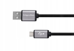 Kabel microUSB 1m KrugerMatz szybkie ładowanie QC