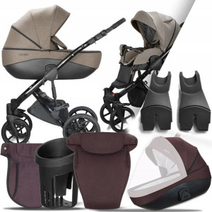 Wózek Milu Kids 2w1 Bacio 14 I + Adaptery Cybex Mc