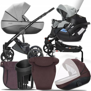 Wózek Milu Kids 4w1 Bacio 13 I Cybex Aton + Baza