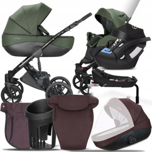 Wózek Milu Kids 4w1 Bacio 17 I Cybex Aton + Baza