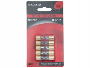 Bezpieczniki Samochodowe Zestaw 5szt Podświetlane