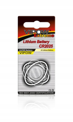 Bateria VIPOW EXTREME CR2025 1szt/blist niezawodna